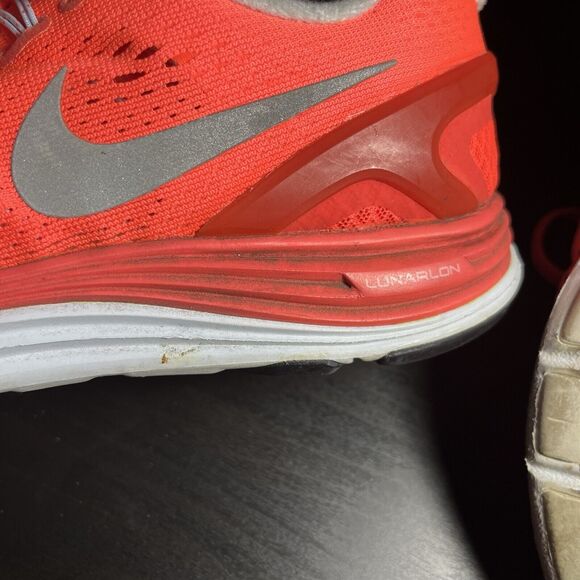 Nike Lunarglide 4 Women’s Size 7.5 Running Shoes Crimson Silver 3M 524978 604 - Picture 10 of 13